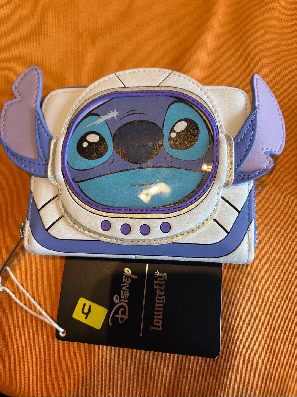 Loungefly Disney Stitch Space Helmet Wallet in Blue, Purple, White